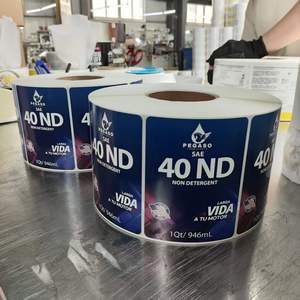 Étiquette autocollante en vinyle personnalisée, impression CMYK, étanche, résistante à l'huile, adhésive, pour étiquettes de bidons d'huile moteur - Product Image 6