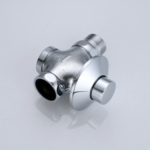 Robinet de <span class=keywords><strong>chasse</strong></span> <span class=keywords><strong>d</strong></span>'<span class=keywords><strong>eau</strong></span> à fermeture automatique en laiton massif robuste, finition chrome poli, <span class=keywords><strong>bouton</strong></span> <span class=keywords><strong>poussoir</strong></span>, économie <span class=keywords><strong>d</strong></span>'<span class=keywords><strong>eau</strong></span>, pour toilettes à la turque et sanitaires commerciaux - Product Image 6