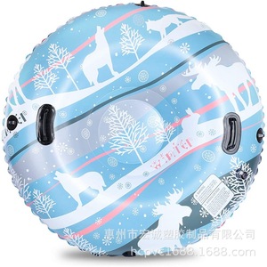 Pvc Inflatable <b>Snow</b> <b>Tube</b> 120Cm Thickened Cold Resistant Single Person Sled For Adults - Product Image 5
