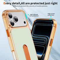 Coques de téléphone portable antichoc avec support magnétique réglable en métal pour iPhone 17 18 Pro Max, compatibles avec la recharge sans fil – Nouvelles tendances