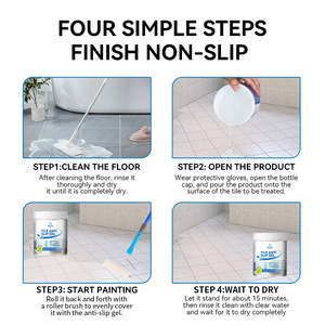 Nuovo <span class=keywords><strong>Rivestimento</strong></span> Liquido Antiscivolo per Pavimenti, Gel per <span class=keywords><strong>Piastrelle</strong></span> con Applicazione a Pennello per Marmo e <span class=keywords><strong>Piastrelle</strong></span> <span class=keywords><strong>da</strong></span> Bagno - Product Image 4