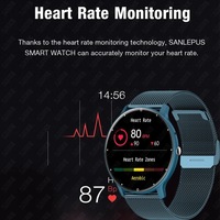 LIGE BW0499 Montre intelligente à la mode pour femmes Montre de sport avec fréquence cardiaque et pression artérielle Bracelet de fitness pour hommes Smartwatch