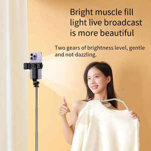 Perche à <span class=keywords><strong>Selfie</strong></span> R1S-L 360° la Plus Vendue avec Lumière LED, Support de Téléphone Portable de Haute Qualité Multi-Fonctions - Product Image 4