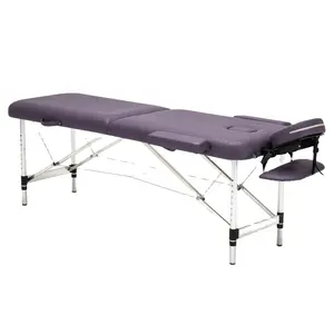 Massage Table Most Popular Portable Aluminium 2-section Memory Foam Massage Table Lash Bed Facial Message Bed Massage Table