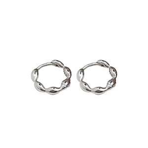 S925 Sterling <b>Silver</b> Huggie Earrings For Women Simple Circle Design Everyday Wear 925 <b>Silver</b> <b>Stud</b> Earrings Lightweight Jewelry - Product Image 5