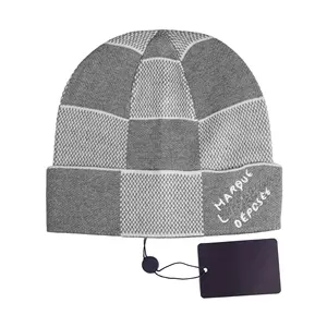 מעצב יוקרה לסרוג כובע בייסבול עמיד לחורף סרוג צמר סרוג כותנה מודפסת כובעי גולגולת 100% כותנה - Product Image 2