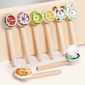 Entraîneur de respiration et de capacité pulmonaire pour enfants, jeu de ballon à souffler, ballon flottant, exercice buccal, jouet éducatif en bois - Product Image 1