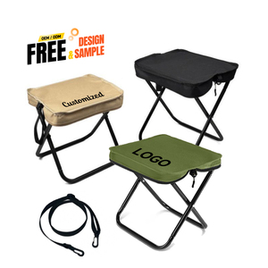 Customizable Wholesale Portable Iron <b>Folding</b> Chair Crossbody Belt Outdoor Furniture Adventures Hiking Fishing Camping Picnics - Product Image 2