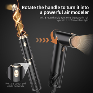 Pengering Rambut Ionik 5 in 1 Guangzhou Welltop 1000W, Set Sikat Udara Panas Pengering Cepat, Multi Styler Wanita - Product Image 4