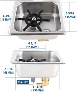 Hotel Bar Coffee Restaurant Supplies Stainless Steel 1/6-100mm Automatic Glass <b>Cup</b> <b>Washer</b> Pitcher Rinser Bottle <b>Washer</b> - Product Image 3