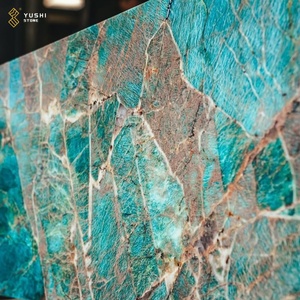 Yushi sang trọng Amazonit màu xanh lá cây quartzite bàn ăn nhà máy trực tiếp nhà biệt thự khách sạn tính năng tường Countertop - Product Image 3