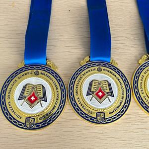 Medalla Deportiva de Metal Personalizada, Medalla de Maratón de Aleación de Zinc, Premio de Carrera, Medalla Deportiva 3D Personalizada con Cinta - Product Image 5