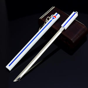 Accesorio de Anime Ninja, <span class=keywords><strong>espada</strong></span> de faisán de paja de <span class=keywords><strong>Sasuke</strong></span>, 18cm con arma de juguete de Metal envainada, modelo de <span class=keywords><strong>espada</strong></span>, llavero - Product Image 4