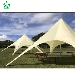 Toldo de estrella de tensión de un solo polo, carpas de araña, Marquees de sombra, fabricante de 8m