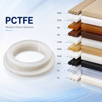 Pièces en plastique usinées CNC, joint d'étanchéité en PCTFE de qualité moulage pour applications pétrolières et gazières