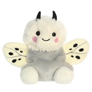 Peluche a forma di falena grigio-bianca, morbido e soffice, con ali maculate e corna nere <span class=keywords><strong>per</strong></span> <span class=keywords><strong>cani</strong></span> e gatti - Product Image 1