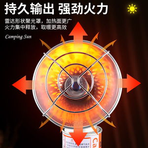 Réchaud à gaz portable Yd 600 pour le camping en plein air avec capot métallique pour le chauffage et la pêche - Product Image 4