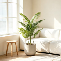 Palmier Areca Artificiel Réaliste, Plante Tropicale Artificielle Bonsaï pour la Décoration de la Maison, du Salon, du Bureau et des Espaces Commerciaux