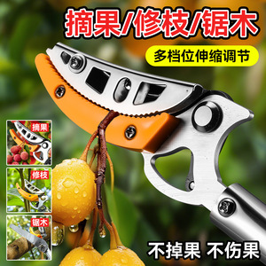 Niu Xiang Fruit Picker Telescopic Stainless Steel Pruning Shears For High Altitude Tree Trimming - Product Image 2
