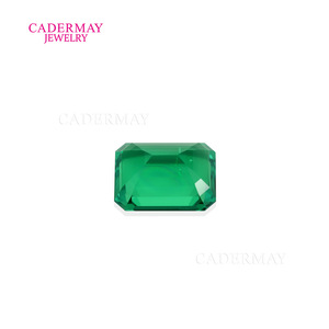 Lab Created Emerald Cut Green Gemstone Loose Stone For Jewelry Making - Product Image 4