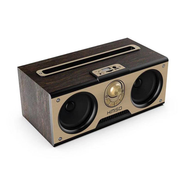 KM7 Retro Classic Wooden Wireless Speakers Portable Outdoor Support  FM Radio TF Card Subwoofer Bluetooth Speaker