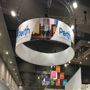 Espositore Pubblicitario per Fiere ed Eventi, Struttura in Alluminio Quadrata, Banner Stampato in Tessuto, Display Personalizzato a Colori - Product Image 3