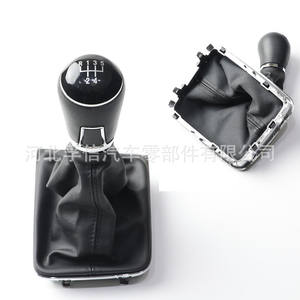 หัวเกียร์รถยนต์วีดับเบิลยู กอล์ฟ 7 5 6 สปีดอัตโนมัติ หุ้มหนัง PU ดีไซน์ตามหลักสรีรศาสตร์สำหรับรถยนต์วีดับเบิลยู - Product Image 2