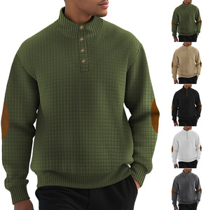 Sweat-shirt à fermeture éclair doublé polaire pour homme, coupe ample, col montant, haut décontracté respirant, idéal pour l'automne et l'hiver - Product Image 5