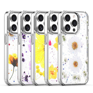 Fundas para Celular Xiaomi <span class=keywords><strong>Redmi</strong></span> 14C 4G con Diseño de Flores Reales en Resina Epoxi, Carcasas Bonitas para Móvil - Product Image 6