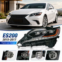 Phare avant d'usine à triple faisceau LED Matrix pour LEXUS ES200 2015-2017, lentille de projecteur automobile de remplacement (pièce de rechange)
