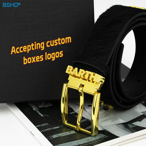 Los mejores clientes de aleación personalizada Western 24K Gold Animal Denim 3D Bee Design Hebilla de cinturón informal de moda con cinturones de pelo negro - Product Image 3