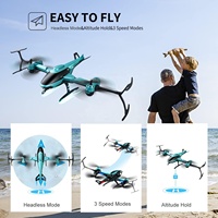 Aereo RC Pieghevole 4DRC V10 con Telecamera FPV WiFi, Video in Tempo Reale, Atterraggio con Un Tasto, Flip 3D, Drone Telecomandato per Principianti