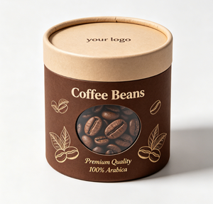 Hot Selling Eco-Friendly Cylinder Tube Box Kraft Cardboard Food Paper Tube Tea Coffee Packaging - Product Image 1