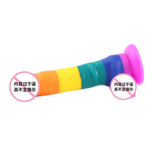 Godes en silicone colorés 3 tailles Grand <span class=keywords><strong>gode</strong></span> en silicone <span class=keywords><strong>Gode</strong></span> à sangle pour femmes Sex Toys pour femmes Juguetes sexuales - Product Image 5