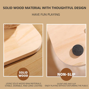 Tiragraffi per Gatti in Legno Massiccio con Nido Integrato, Piattaforma Girevole con Pallina Giocattolo e Struttura per Arrampicata - Product Image 3