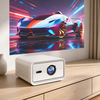 Projecteur vidéo portable Cubelite MINI 1080P WiFi avec télécommande, 1500 ANSI, Full HD, compatible 4K, LED, Android 12, Pico, autofocus