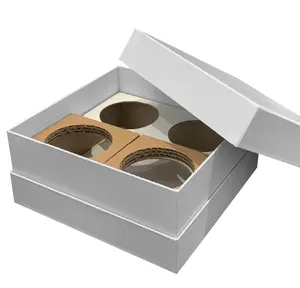 Logo personalizzato russo salmone volante pesce cucchiaio perla caviale scatola di imballaggio coperchio superiore confezione regalo caviale scatola di carta