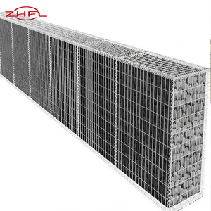 Gabion soudé robuste, galvanisé à chaud, revêtu de Galfan, pour aménagement paysager, clôture de jardin, cage à pierres, antirouille, montage facile - Product Image 1