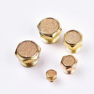 Raccord pneumatique silencieux SLM-01/02/03/04 avec électrovanne, silencieux à tête plate en laiton, type bobine - Product Image 2