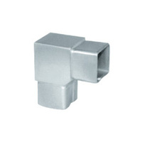 Connecteur de tube carré réglable en acier inoxydable moderne de haute qualité, joint flexible à 90 degrés pour main courante d'escalier et balcon