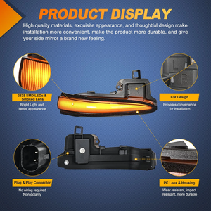 LUMA Nuevas Luces LED Secuenciales para Espejos Laterales con Intermitentes para Tacoma 2016-2023, Accesorios Exteriores Plug and Play - Product Image 5