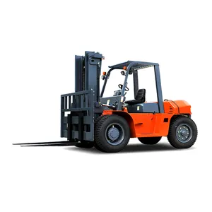 Merek baru 10ton Forklift besar Diesel CPCD100 dengan 2 tahap tiang