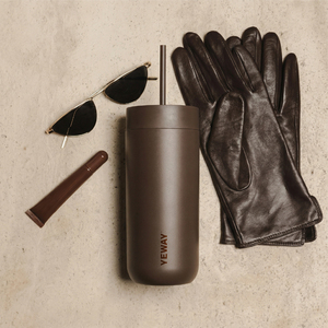 YEWAY Bicchiere da Viaggio Riutilizzabile, Ideale per Campeggio Estivo, San Valentino, Anniversari, Regali per Coppie, Ecologico - Product Image 1