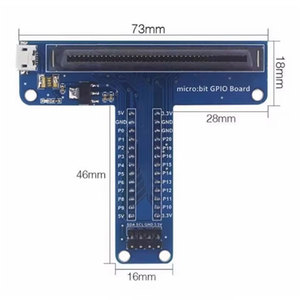 Carte d'extension GPIO YIXINSHENG en forme de T pour Micro:bit, adaptateur pour platine d'expérimentation Micro:bit, carte éducative Python pour créateurs - Product Image 3