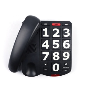 Grande numero di telefono con cavo con suoneria ad alto volume indicatore a LED e gli anziani di <span class=keywords><strong>telefonia</strong></span> con <span class=keywords><strong>3</strong></span> One-Touch di memoria di selezione rapida - Product Image 2