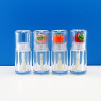 Grosir tabung Lip Gloss kepala ganda tabung pelembap bibir Lip Gloss berkilau persik transparan kustom