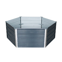 Jardinière rectangulaire en fer galvanisé pour la culture de légumes, idéale pour les jardins, les balcons, les toits et l'extérieur