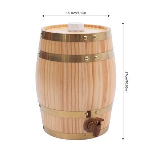Dispensador de Barril de Madera Vintage para Brandy, Tequila, Whisky, Ron, Porto (5L <span class=keywords><strong>Vertical</strong></span>) - Barril de Vino de Madera en Venta - Product Image 6