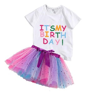 Bambini 2023 nuovi arrivi completi di compleanno 8 anni abbigliamento di compleanno per bambini abiti da ragazza DGHB-044 - Product Image 5