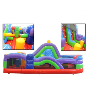 Grand château gonflable interactif gonflable <span class=keywords><strong>junior</strong></span> de parcours d'obstacles de course radicale 5K pour des enfants - Product Image 4